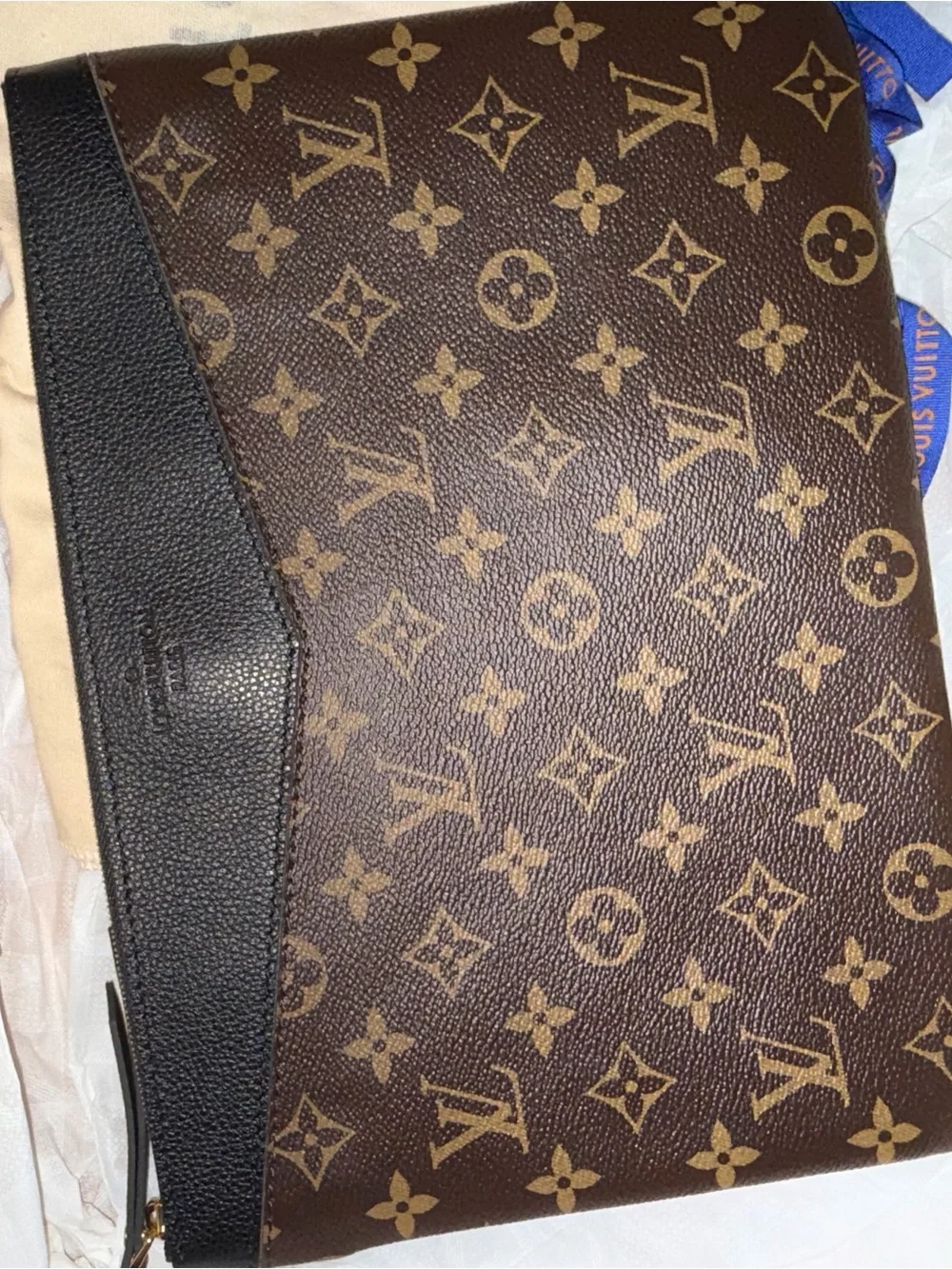 Louis Vuitton Brown & Black Monogram Messenger Bag